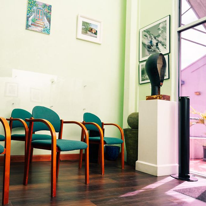 The Oral Care Centre patient waiting area